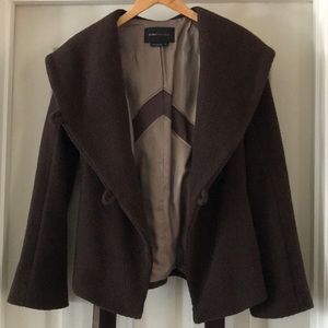 BCBG MaxAzria Brown XS Wool Coat